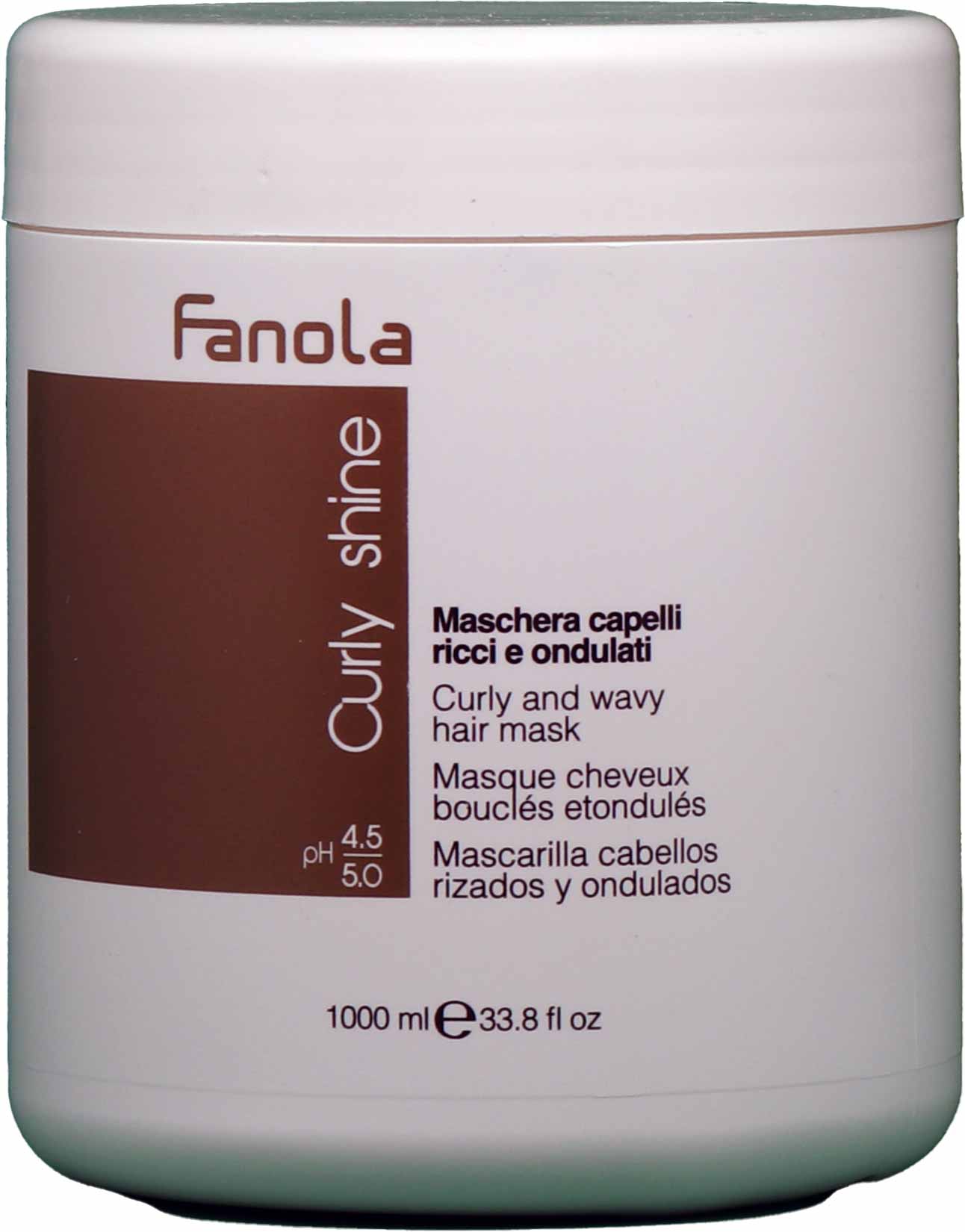 Fanola Curly Shine Maschera capelli ricci e ondulati - Maske für lockiges Haar 1000ml